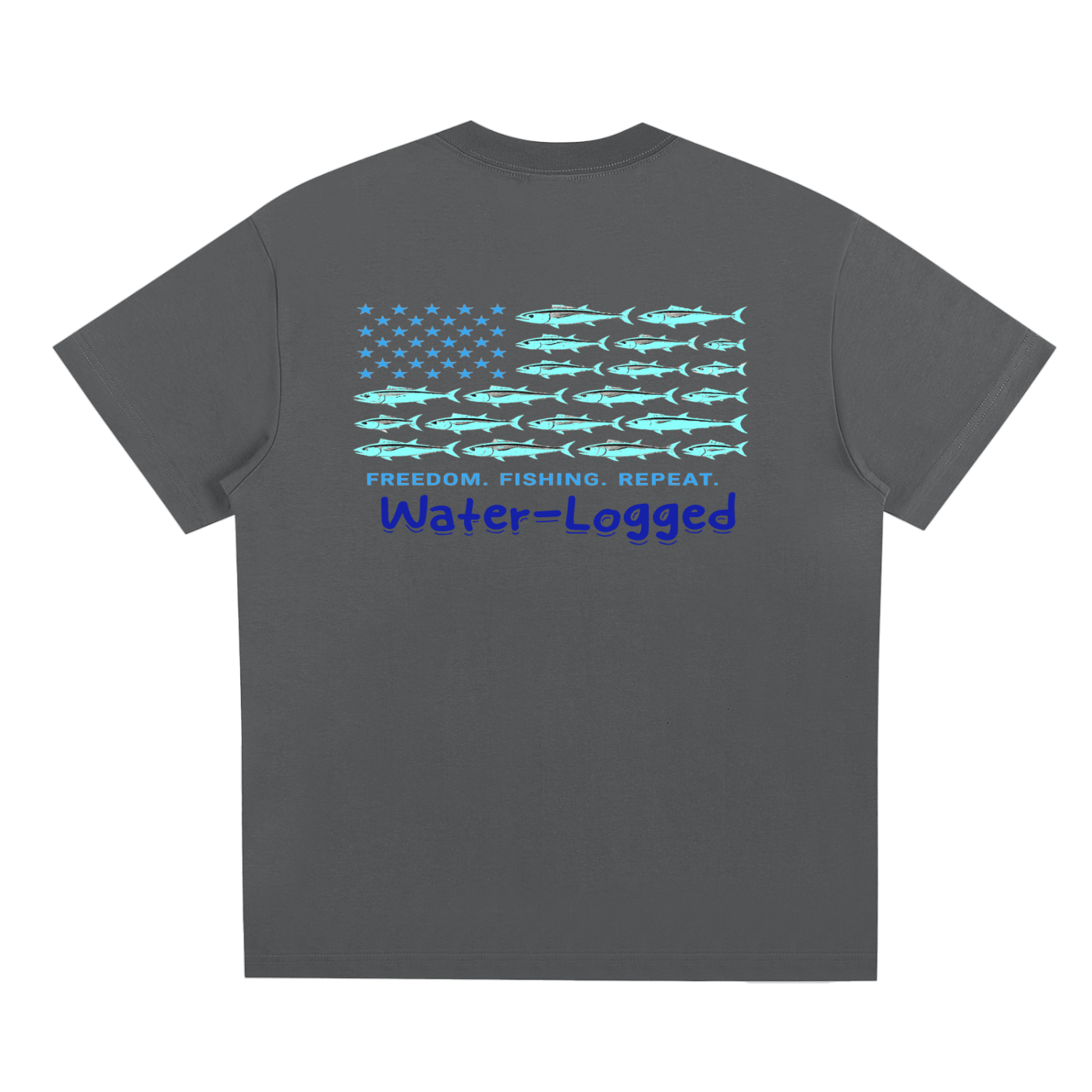 Water-Logged fishing in the flag