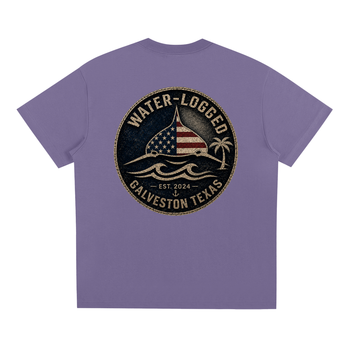 Water Logged Galveston stamp