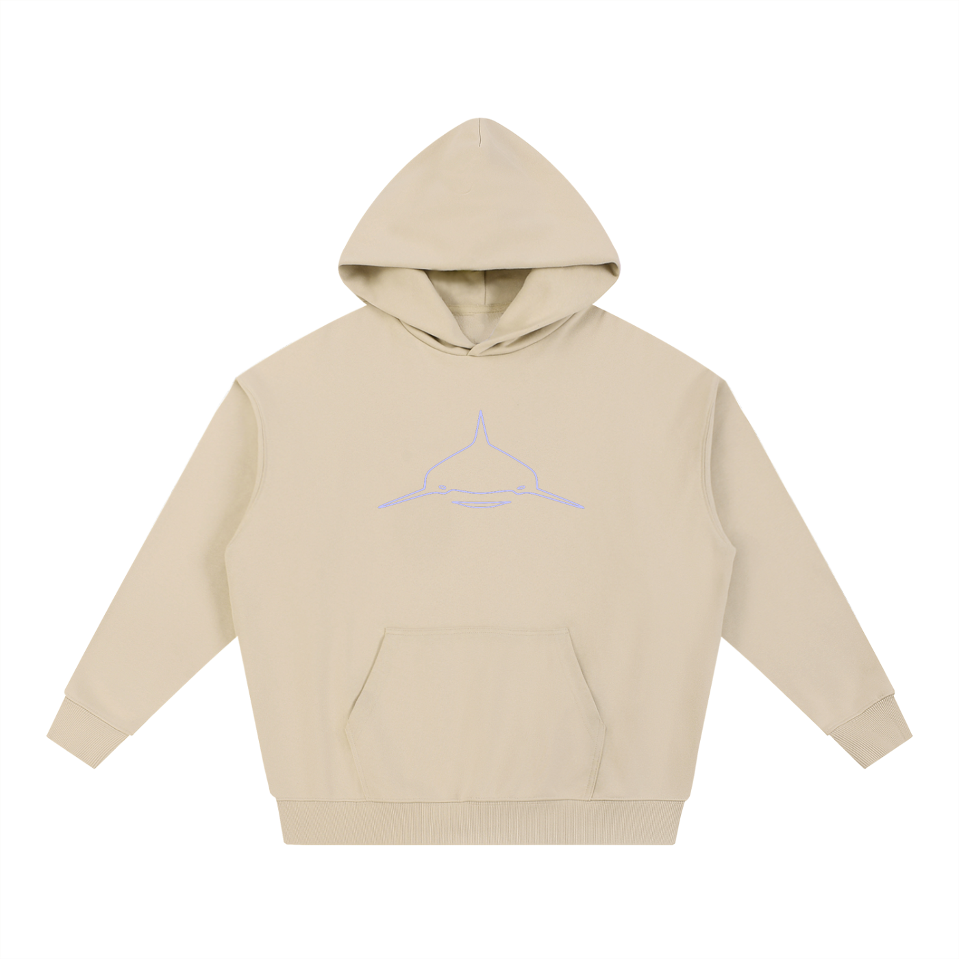 Water-Logged american flag Heavyweight Hoodie