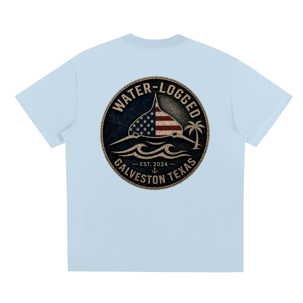 Water Logged Galveston stamp
