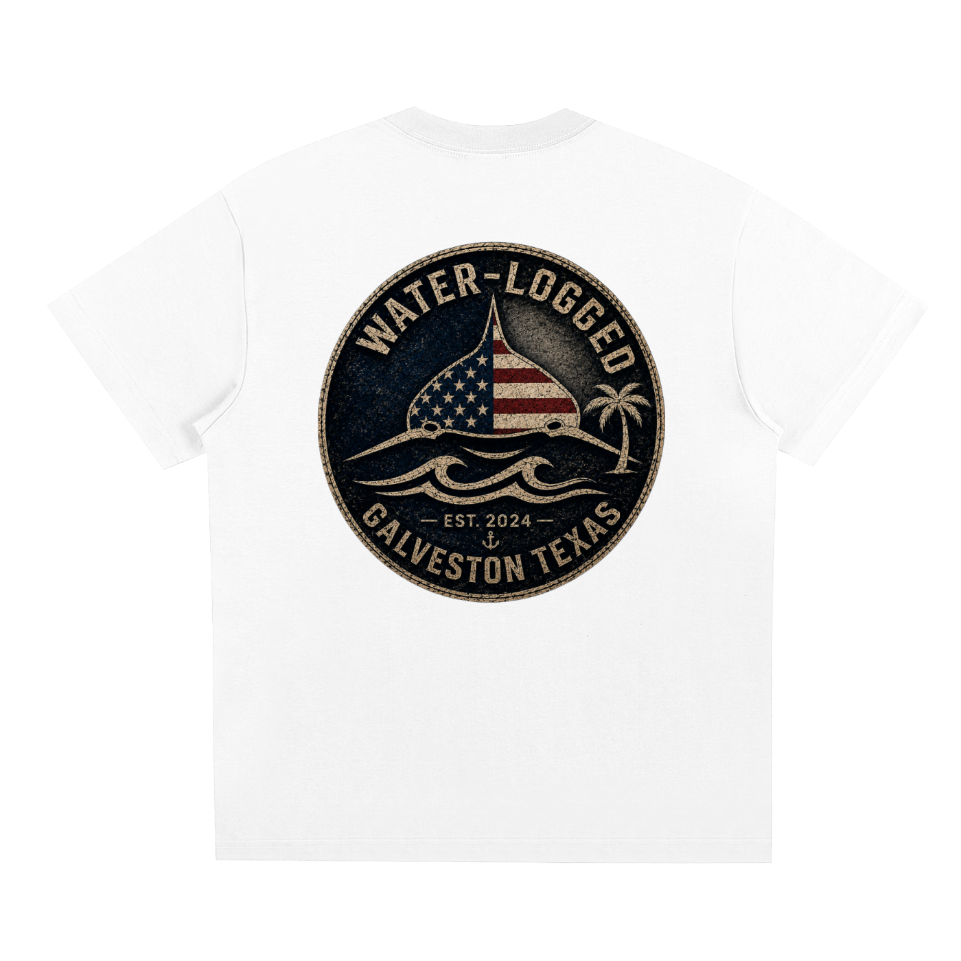 Water Logged Galveston stamp
