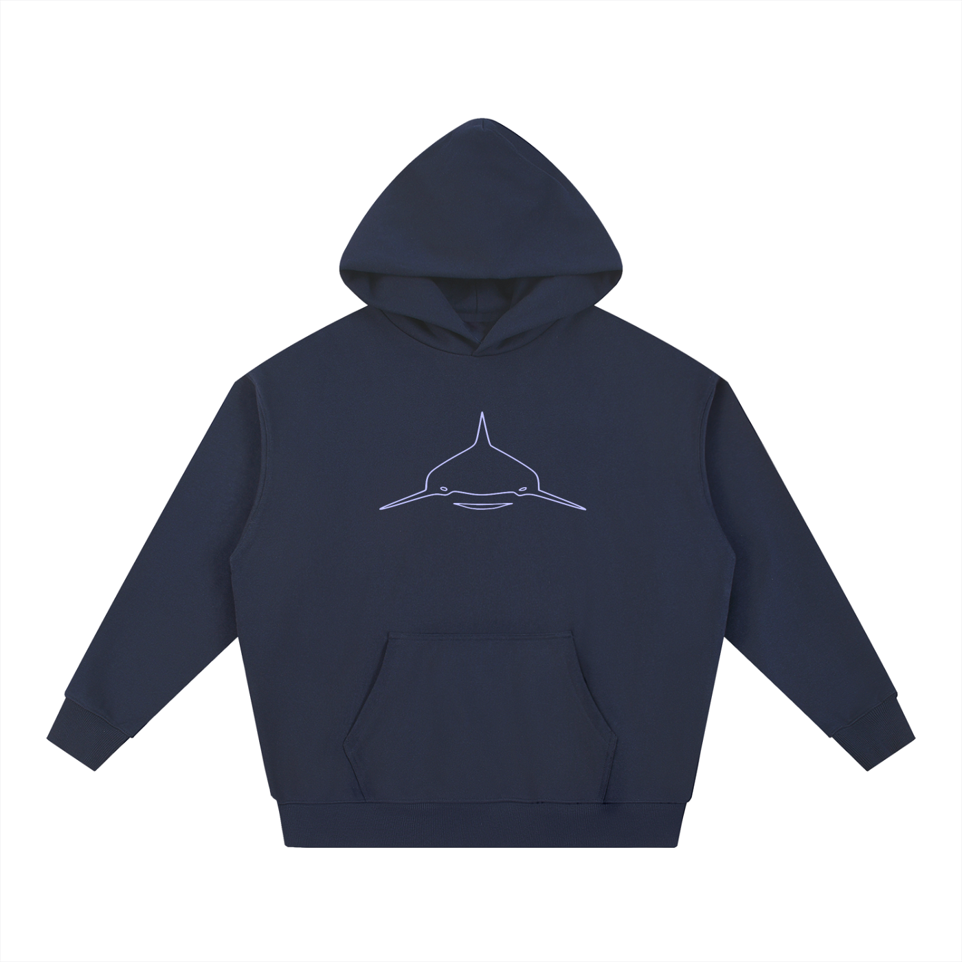 Water-Logged american flag Heavyweight Hoodie