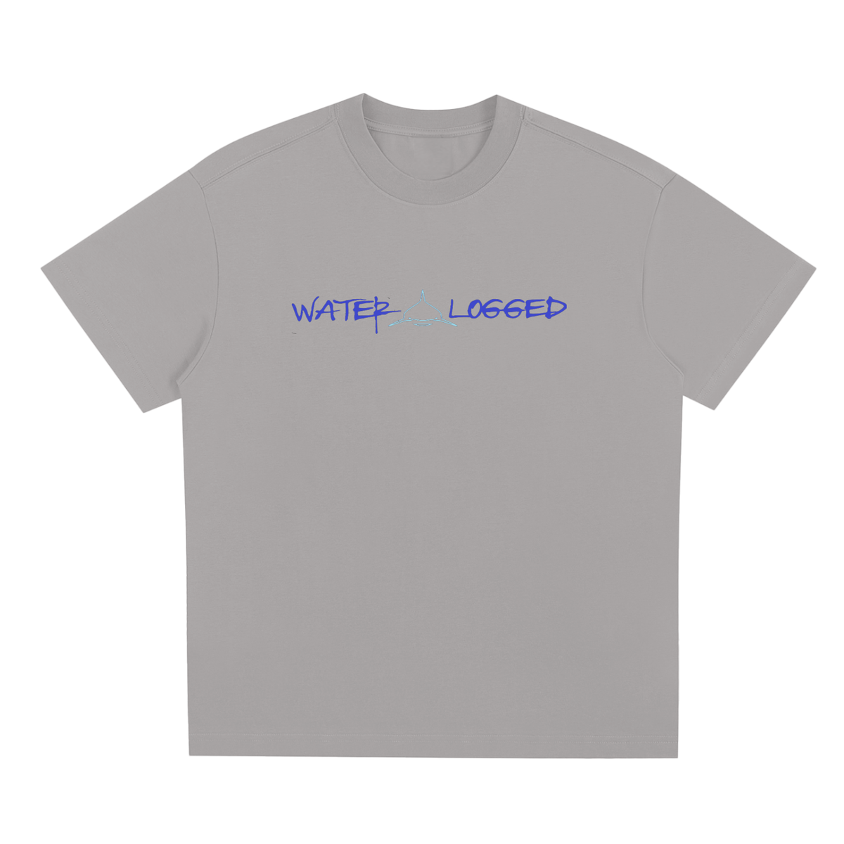 Water Logged Gray American flag