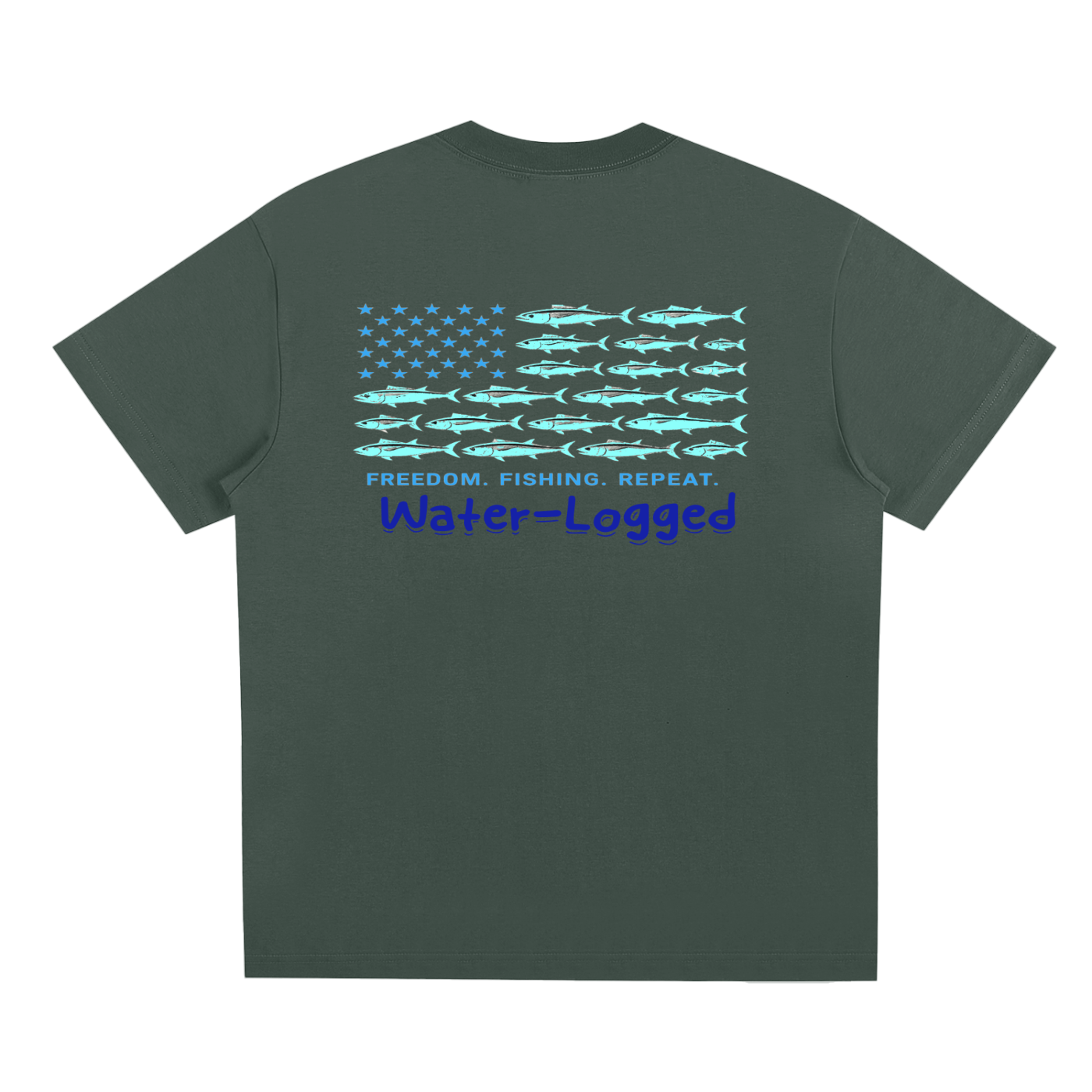 Water-Logged fishing in the flag