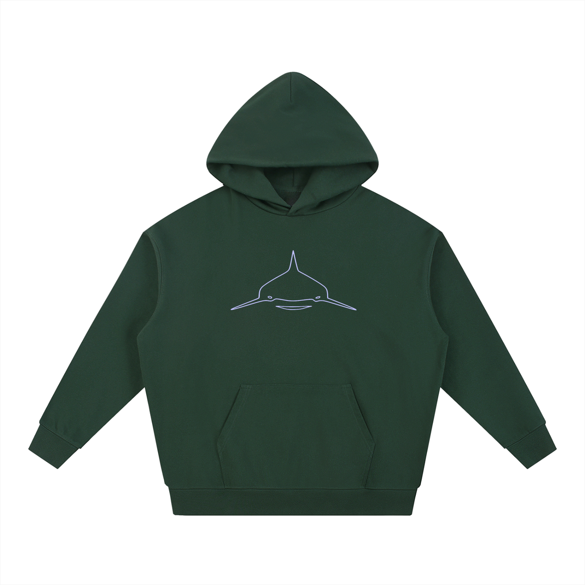 Water-Logged american flag Heavyweight Hoodie