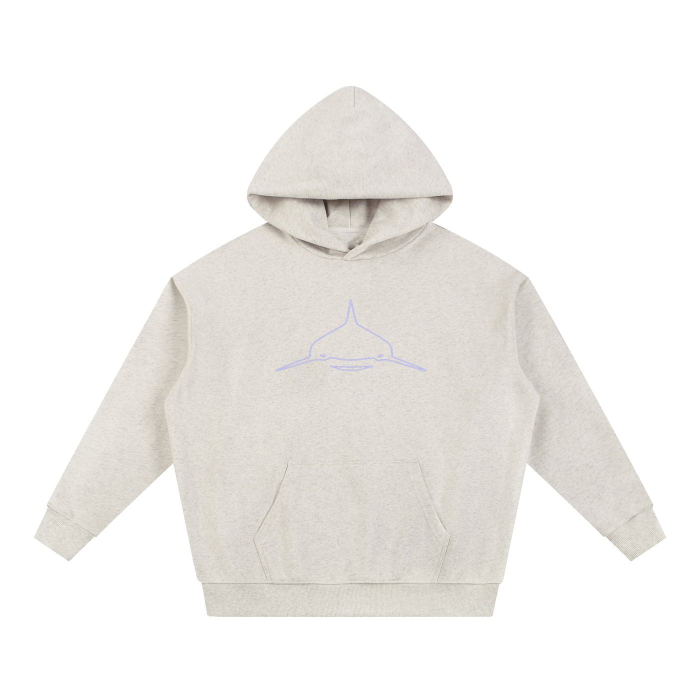 Water-Logged american flag Heavyweight Hoodie
