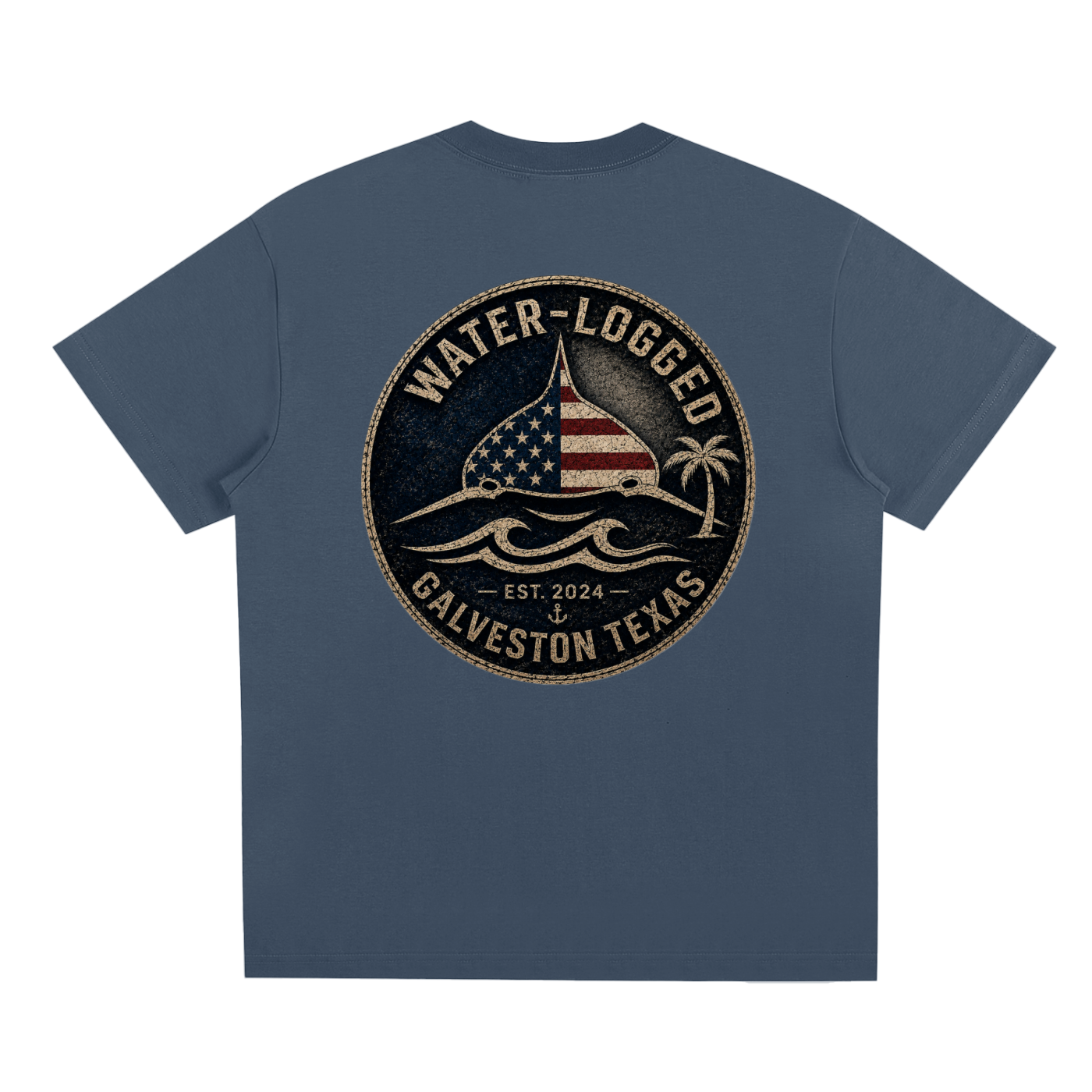 Water Logged Galveston stamp