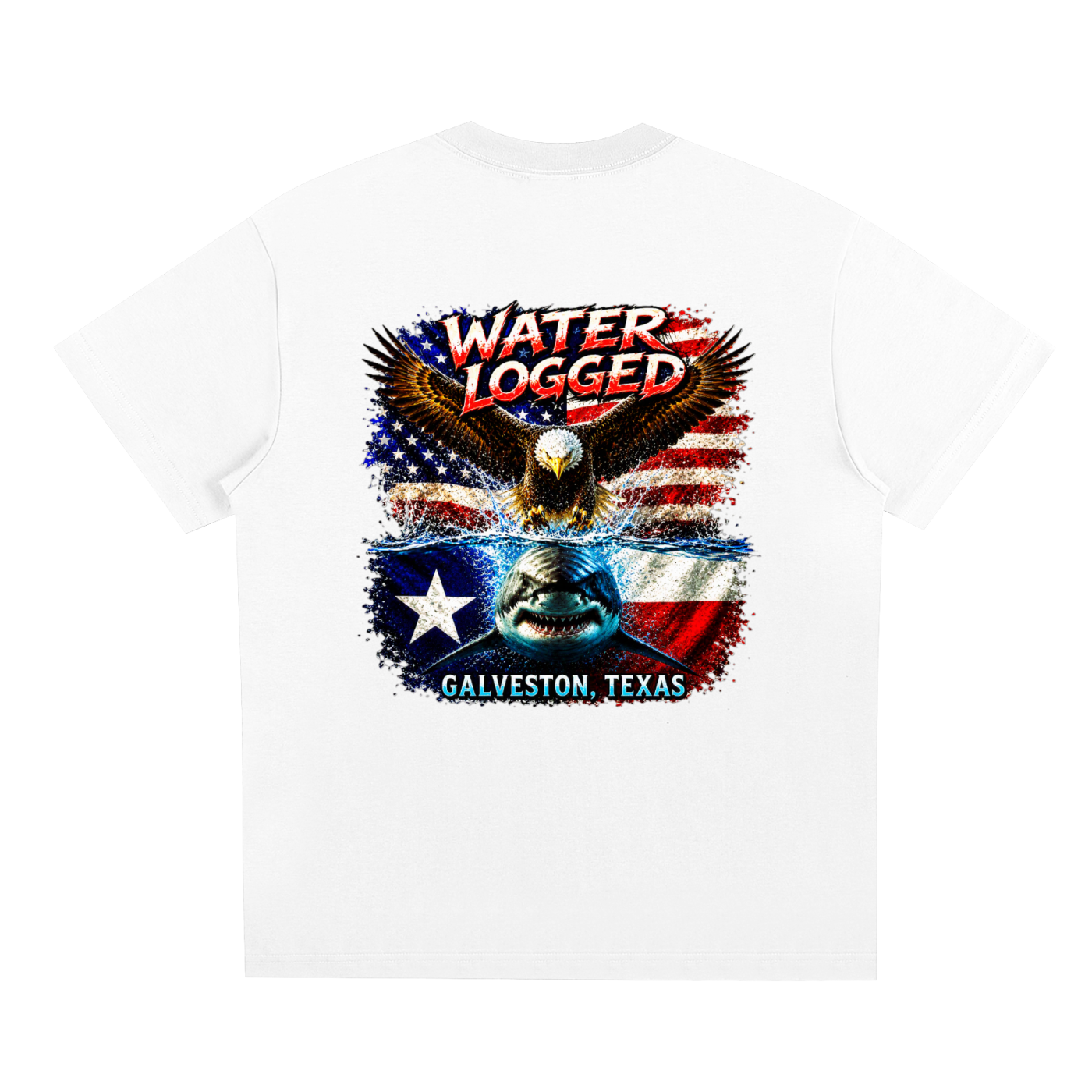 Water-Logged Eagle and Shark