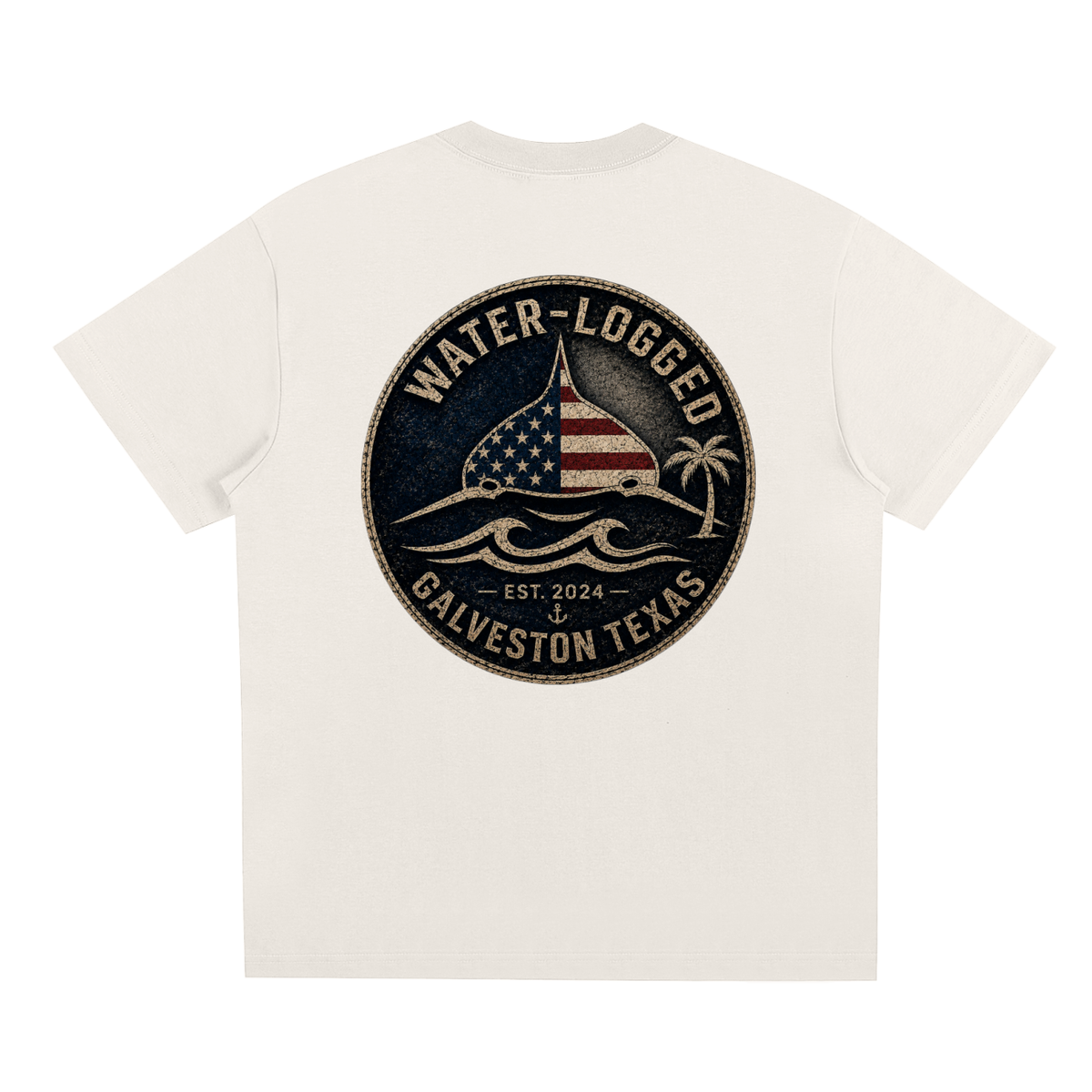 Water Logged Galveston stamp