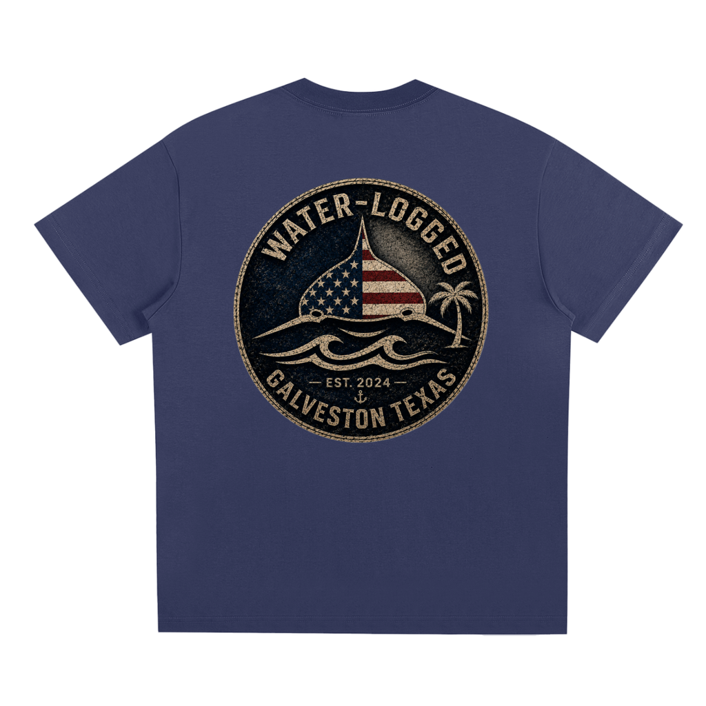Water Logged Galveston stamp
