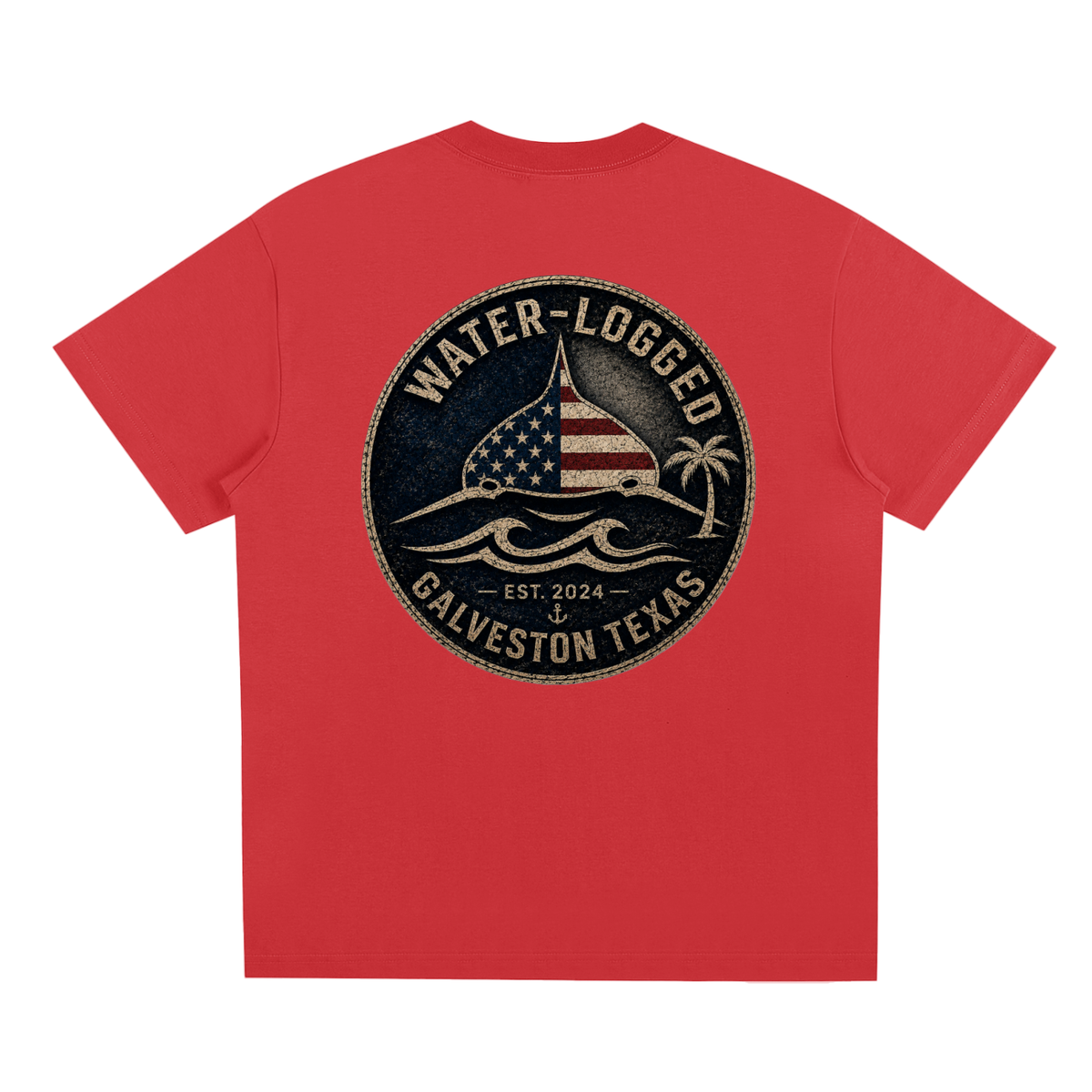 Water Logged Galveston stamp