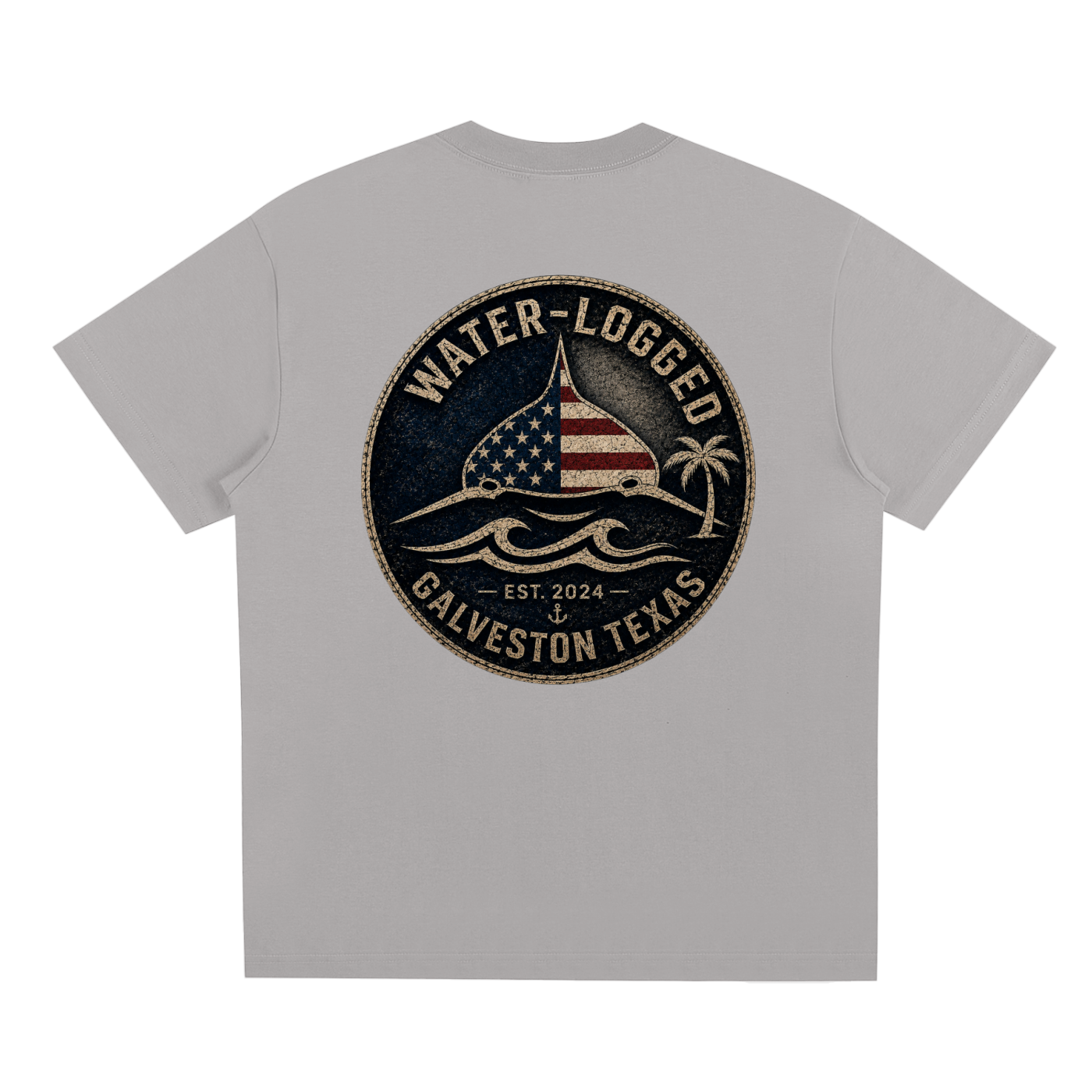 Water Logged Galveston stamp