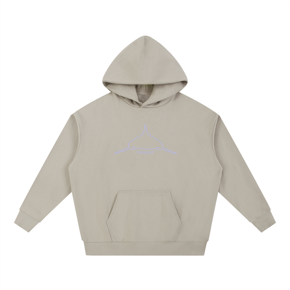 Water-Logged american flag Heavyweight Hoodie