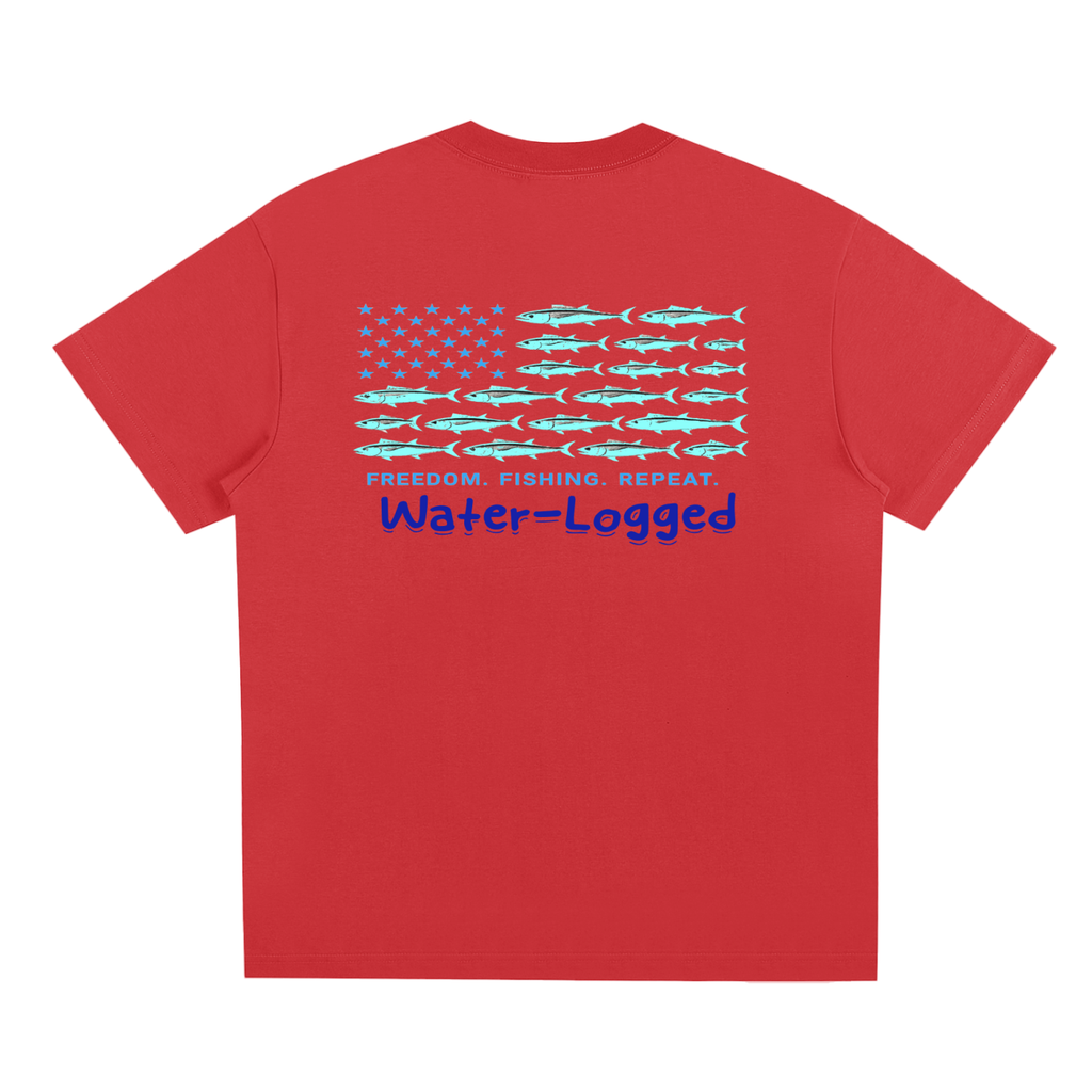 Water-Logged fishing in the flag