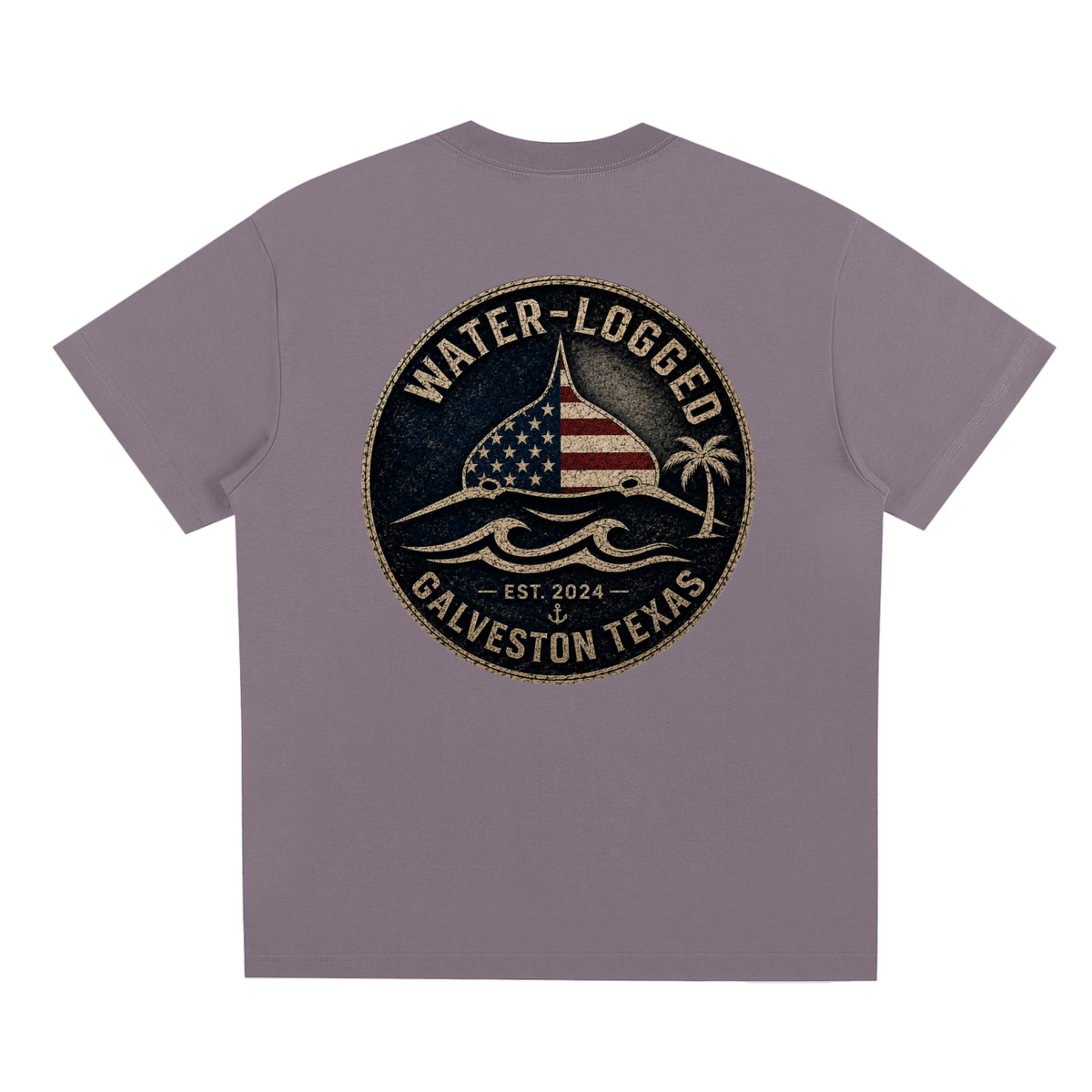 Water Logged Galveston stamp