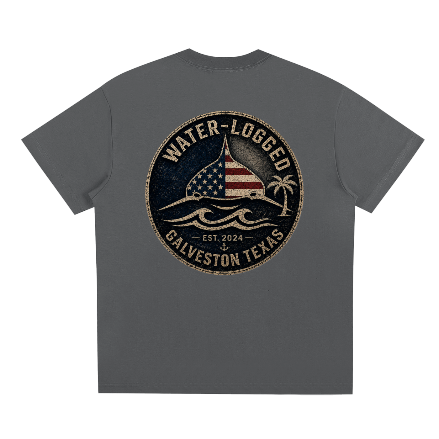 Water Logged Galveston stamp