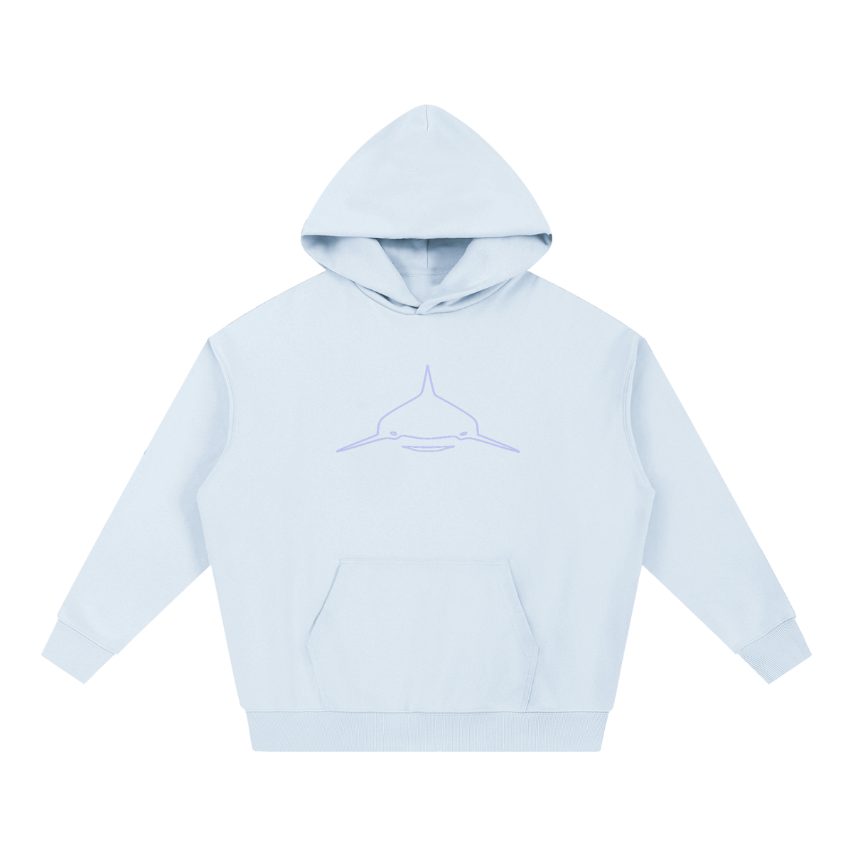 Water-Logged american flag Heavyweight Hoodie